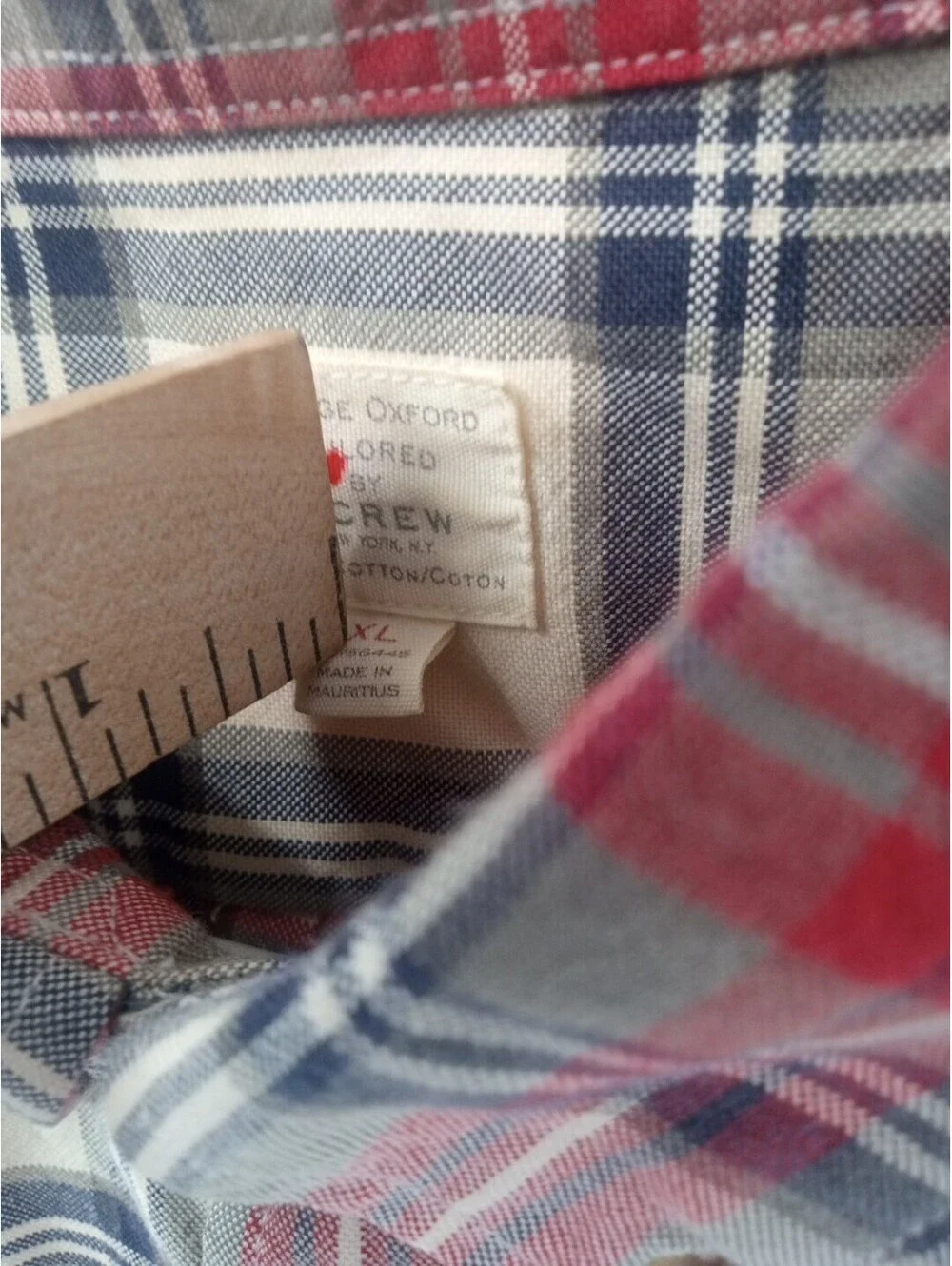 J. Crew Shirt Mens XL Multicolor Plaid Tartan Vintage Oxford Button Up Casual